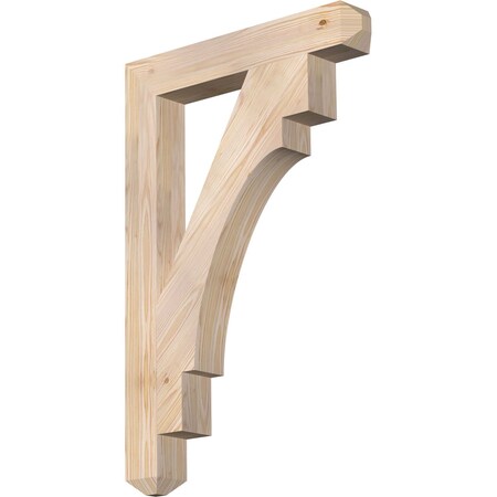 Ekena Millwork Merced Craftsman Smooth Bracket, Douglas Fir, 3 1/2"W x 24"D x 36"H BKT04X24X36MRC04SDF